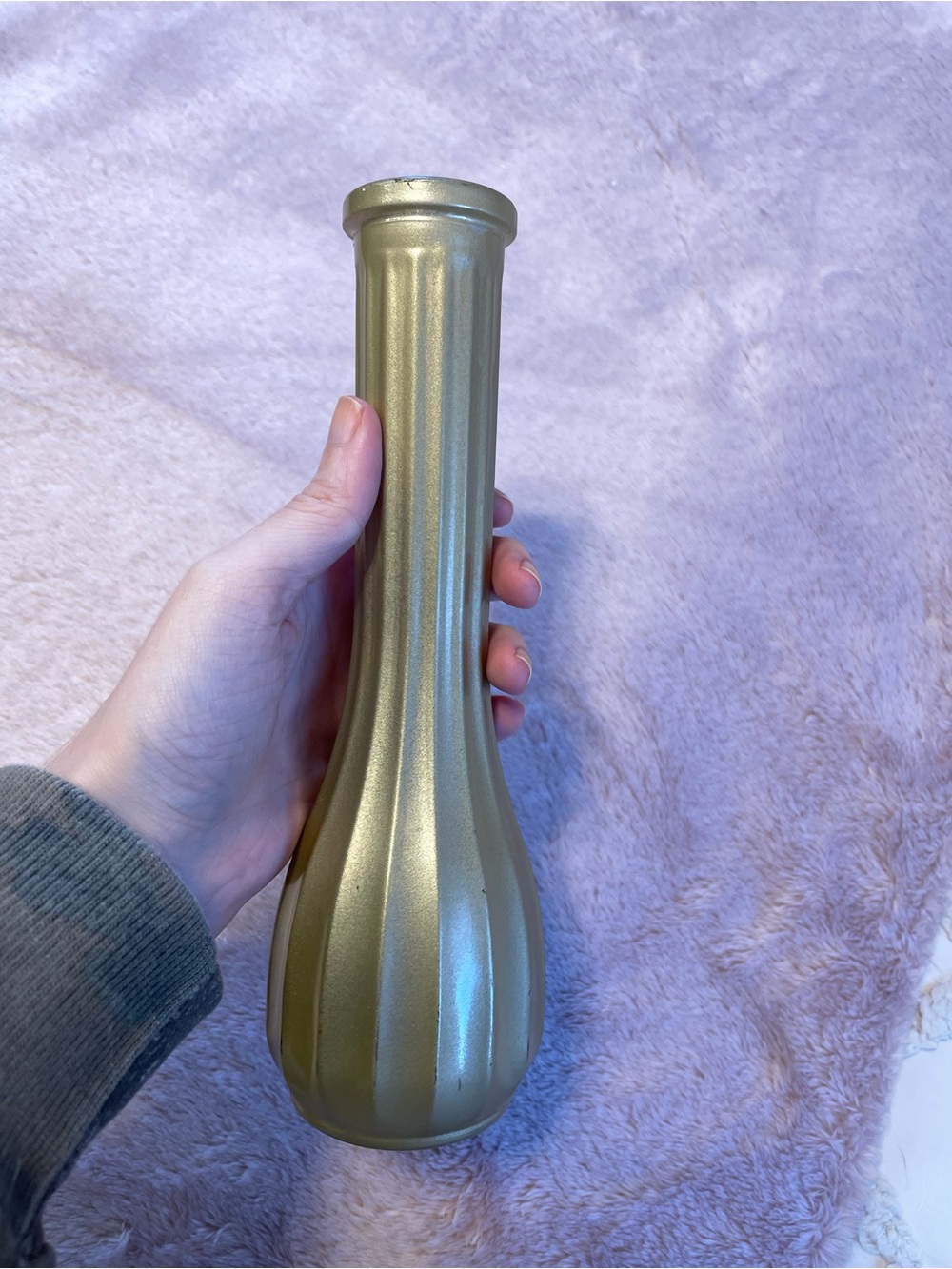Small gold vase home decor